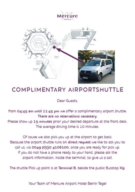 Mercure Airport Hotel Berlin Tegel Zewnętrze zdjęcie